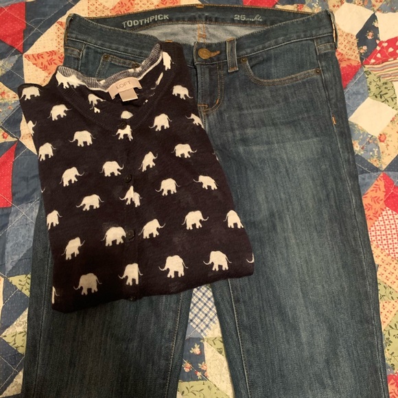 J CREW TOOTHPICK ANKLE JEANS - Picture 4 of 9